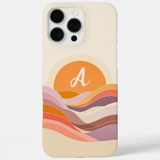 Funda iPhone 16 Pro Max Onda de sol inicial (Reverso )