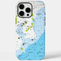Orión del mapa de estrellas celestes astronómicas