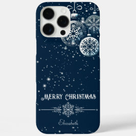 Funda iPhone 16 Pro Max Ornamentos de copos de nieve de navidad