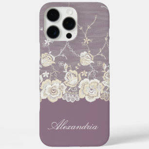 Funda iPhone 16 Pro Max Orquídea Romántica Morada Floral