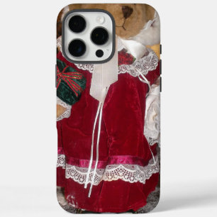 Funda iPhone 16 Pro Max Oso Coleccionable de Stand-Up Vintage Arte Nostá