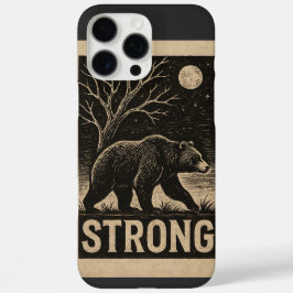 Funda iPhone 16 Pro Max Oso de Fuerza Vintage