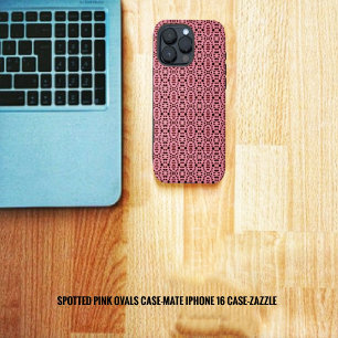 Funda iPhone 16 Pro Max Óvalos Rosados Salpicados