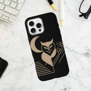 Funda iPhone 16 Pro Max Oveja geométrica con luna creciente