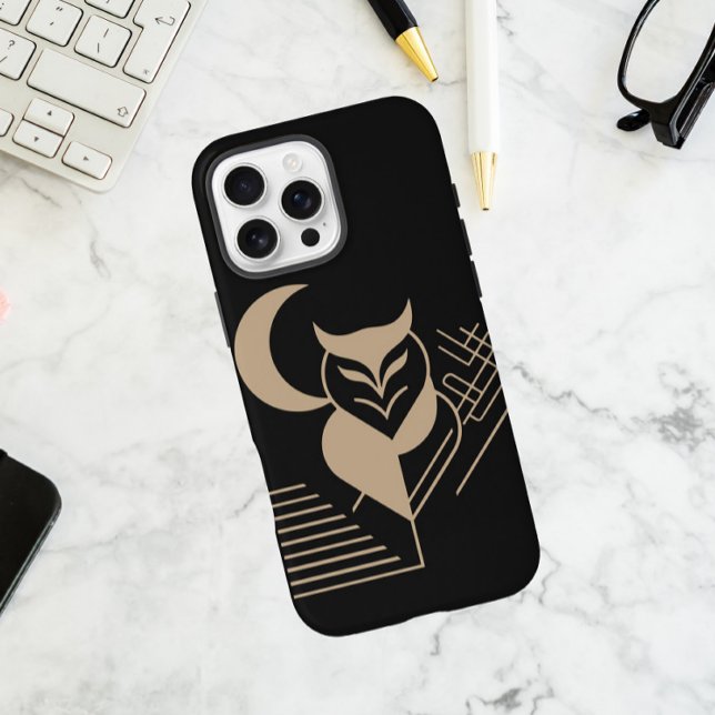 Funda iPhone 16 Pro Max Oveja geométrica con luna creciente (Subido por el creador)