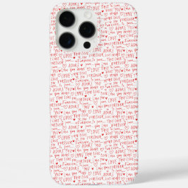 Funda iPhone 16 Pro Max Palabras Románticas del Día de San Valentín