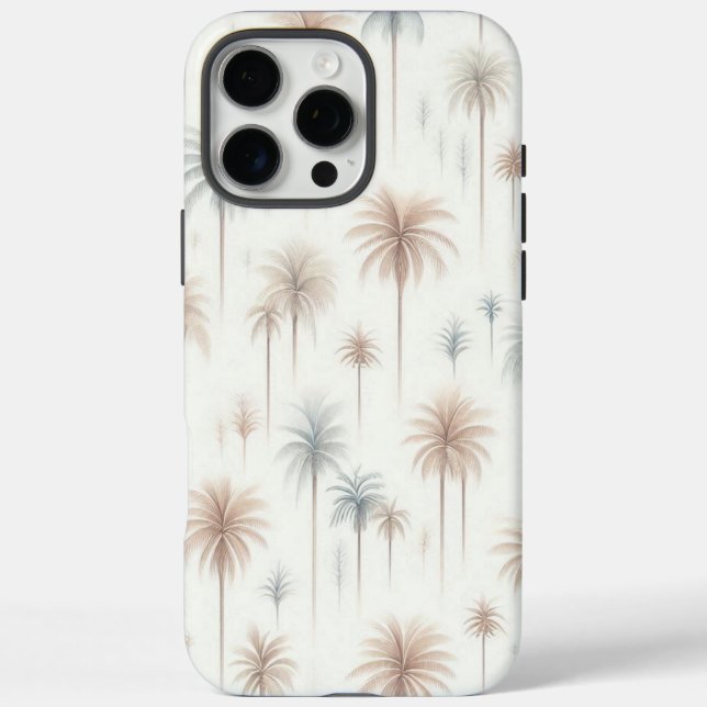 Funda iPhone 16 Pro Max Palmeras de Fuegos Artificiales (Reverso)