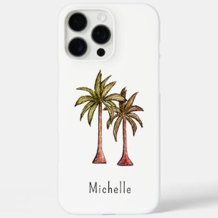 Funda iPhone 16 Pro Max Palmeras Tropicales Sencillas
