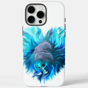 Funda iPhone 16 Pro Max Par de delfines