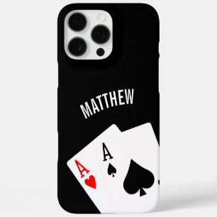 Funda iPhone 16 Pro Max Par de Póquer de Aces