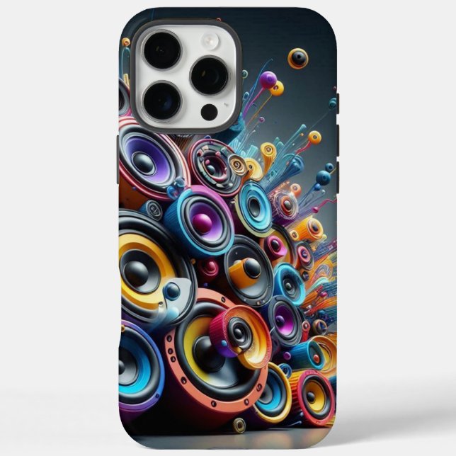 Funda iPhone 16 Pro Max Pared de Altavoces (Reverso)