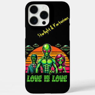 Funda iPhone 16 Pro Max Pareja extranjera en afecto galáctico
