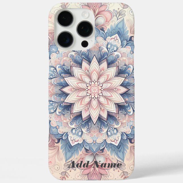 Funda iPhone 16 Pro Max Pastel Arabesque Mandala Art (Reverso )