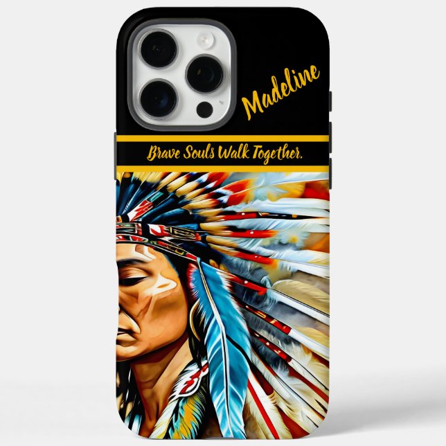 Funda iPhone 16 Pro Max Patrimonio Artístico Indígena (Reverso)