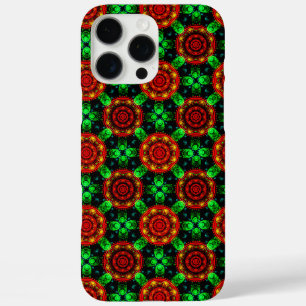 Funda iPhone 16 Pro Max Patrón abstracto boho elegante floral moderno #504