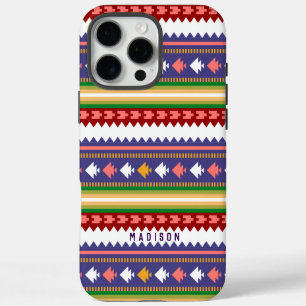 Funda iPhone 16 Pro Max Patrón Cométrico Moderno Colorido Personalizado