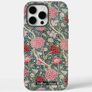 Funda iPhone 16 Pro Max Patrón de rayos - flores y hojas - WilliamMorris