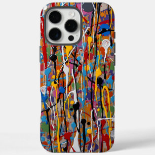 Funda iPhone 16 Pro Max Patrón de salpicadura colorido