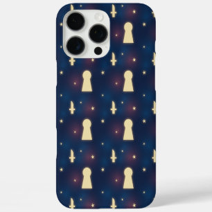 Funda iPhone 16 Pro Max Patrón de teclado del teclado del Cuchillo de noch