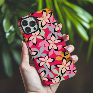 Funda iPhone 16 Pro Max Patrón floral moderno y colorido Botánico brillant