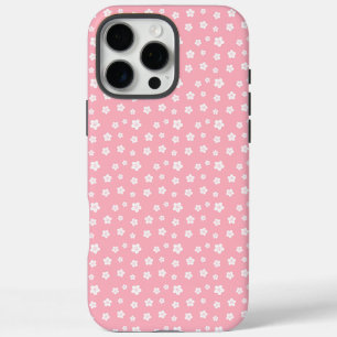 Funda iPhone 16 Pro Max Patrón floral rosado