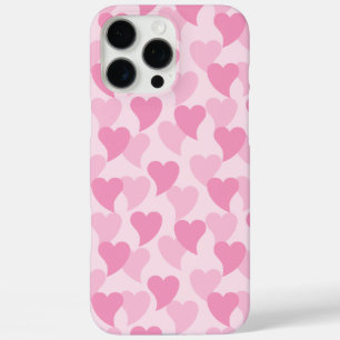 Funda iPhone 16 Pro Max Patrón sin problemas de los corazones bonitos