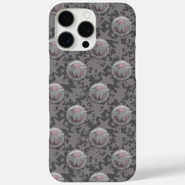 Funda iPhone 16 Pro Max Patrón Wonder Woman Shield (Reverso )