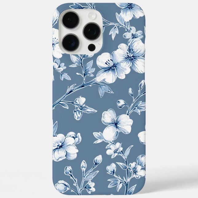 Funda iPhone 16 Pro Max Patronato floral (Reverso )