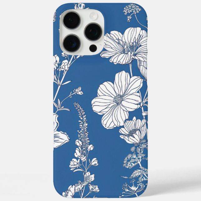 Funda iPhone 16 Pro Max Patronato floral (Reverso )