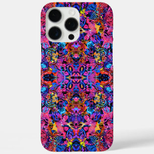 Funda iPhone 16 Pro Max Patrones florales abstractos coloridos lindos