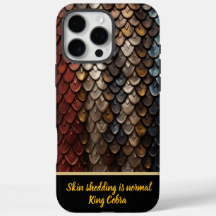 Funda iPhone 16 Pro Max Patrones vibrantes de piel de serpiente en la natu