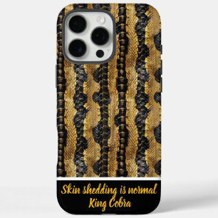 Funda iPhone 16 Pro Max Patrones vibrantes del piel de serpiente de cobert