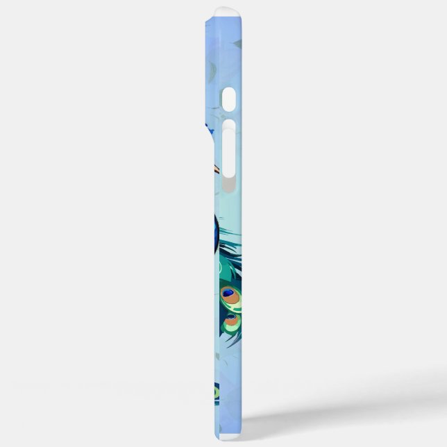 Funda iPhone 16 Pro Max Pavo Real Hermoso (Reverso / Izquierdo )