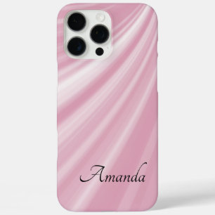 Funda iPhone 16 Pro Max Pega elegante y elegante personalizada Rosa rosa p