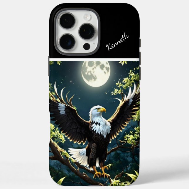 Funda iPhone 16 Pro Max Perchas De Águila En Una Sucursal (Reverso)