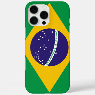 Funda iPhone 16 Pro Max Personalizable de bandera de Brasil
