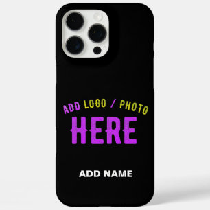 FUNDA iPhone 16 PRO MAX PERSONALIZABLE MODERNO ESTILO NEGRO VERIFICADO MAR