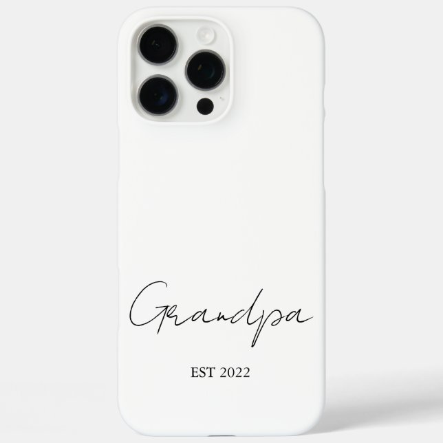 Funda iPhone 16 Pro Max Personalizado "Abuelo Este. [Año]" - (Reverso )