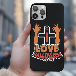 Funda iPhone 16 Pro Max Personalizado Amo Halloween