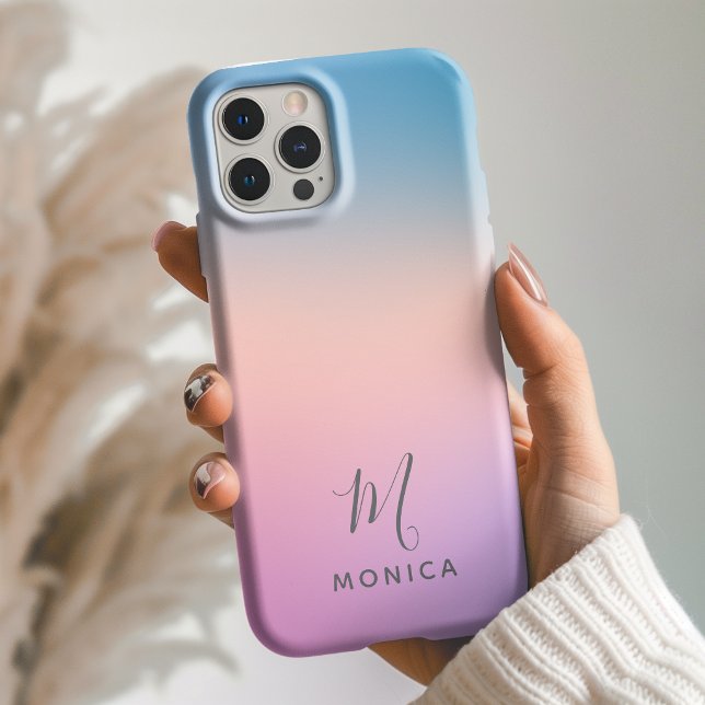 Funda iPhone 16 Pro Max Personalizado con hermoso gradiente de melocotón a (Subido por el creador)