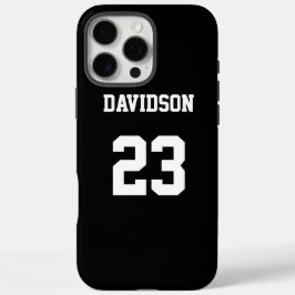 Funda iPhone 16 Pro Max Personalizado de Black and White Jersey