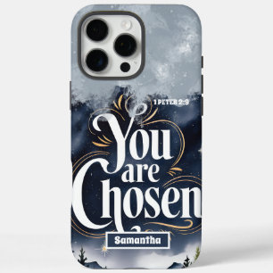 Funda iPhone 16 Pro Max Personalizado Usted Es Elegida Mujer Cristiana