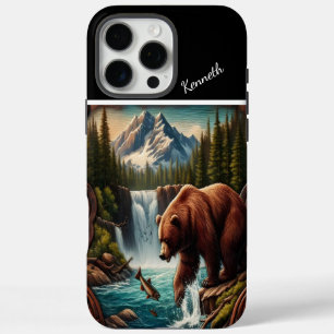 Funda iPhone 16 Pro Max Pesca del oso por cascada