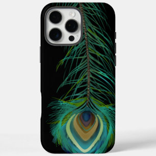 Funda iPhone 16 Pro Max Pescado de pavo real que elija color de fondo