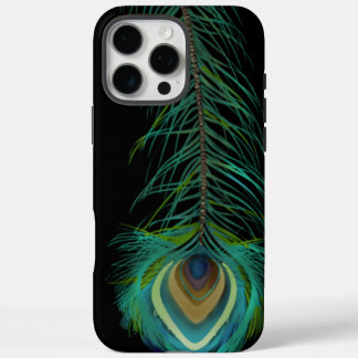 Funda iPhone 16 Pro Max Pescado de pavo real que elija color de fondo