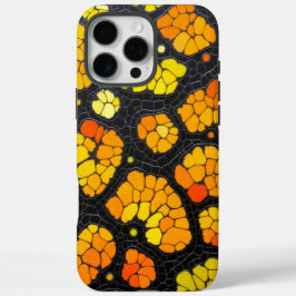 Funda iPhone 16 Pro Max Pétalos de otoño: diseño de Naranja y serpiente ne