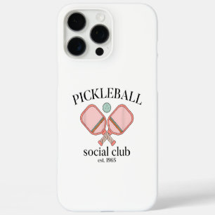 Funda iPhone 16 Pro Max Pickle Ball Social Club EST 1965 Hombres Mujeres