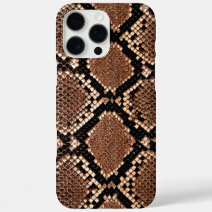Funda iPhone 16 Pro Max Piel de serpiente de cascabel de diamante occident