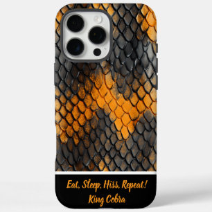 Funda iPhone 16 Pro Max Piel de serpiente de estética elegante en colores 