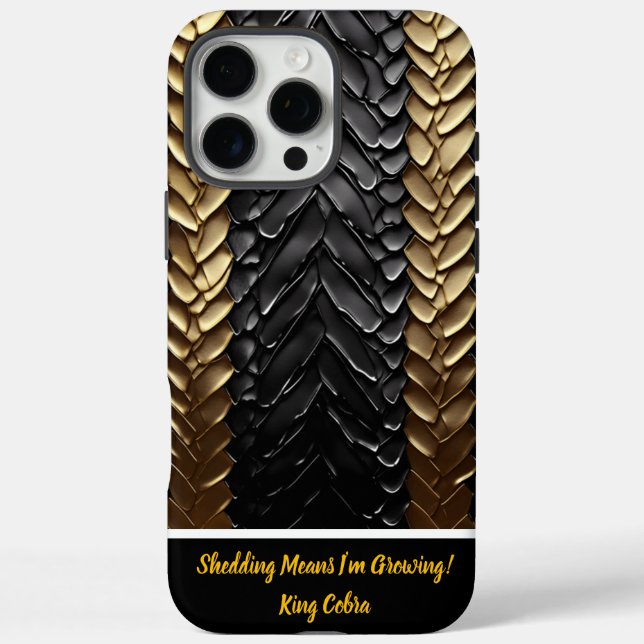Funda iPhone 16 Pro Max Piel de Serpiente Venenosa (Reverso)